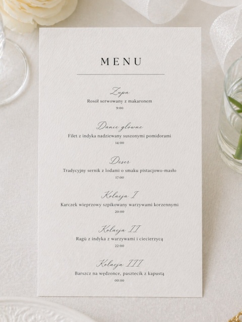 Menu - signature